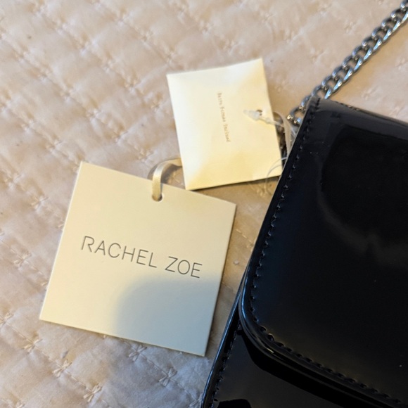 Rachel Zoe Black Embellished Clutch Bag w/ Removable Chain Strap - So Much Fun! - Picture 3 of 6